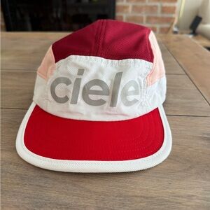 Cielo Red and White Women's Cap